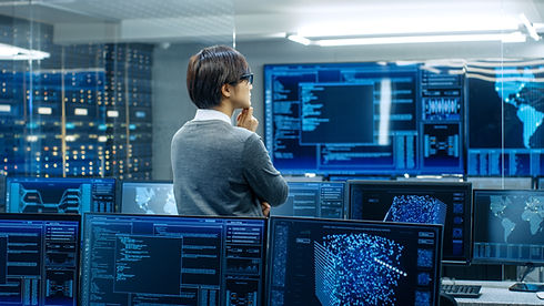 Persona analizando datos
